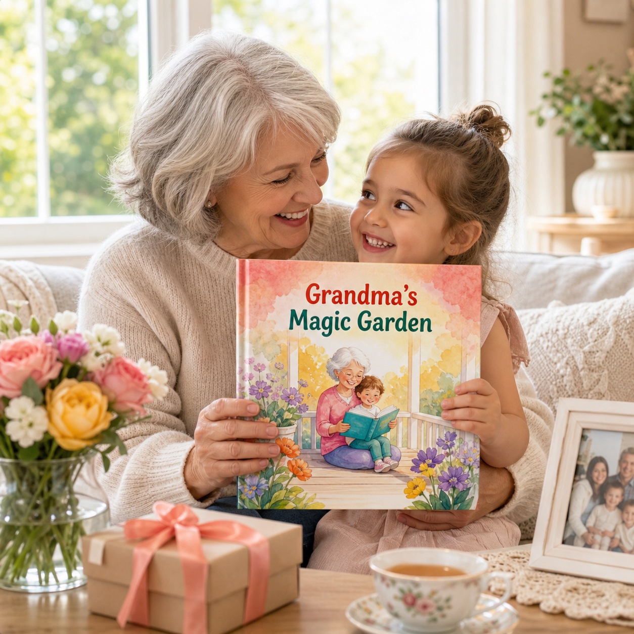 Personalized Grandparents Printed Book paperback product photo